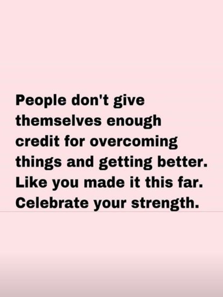 Khloe has been sharing a bunch of motivational posts on her Instagram story.