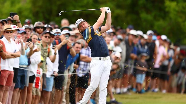 The fans flocked to see Cam Smith in action at the Australian PGA at Royal Queensland. Picture: Chris Hyde/Getty Images