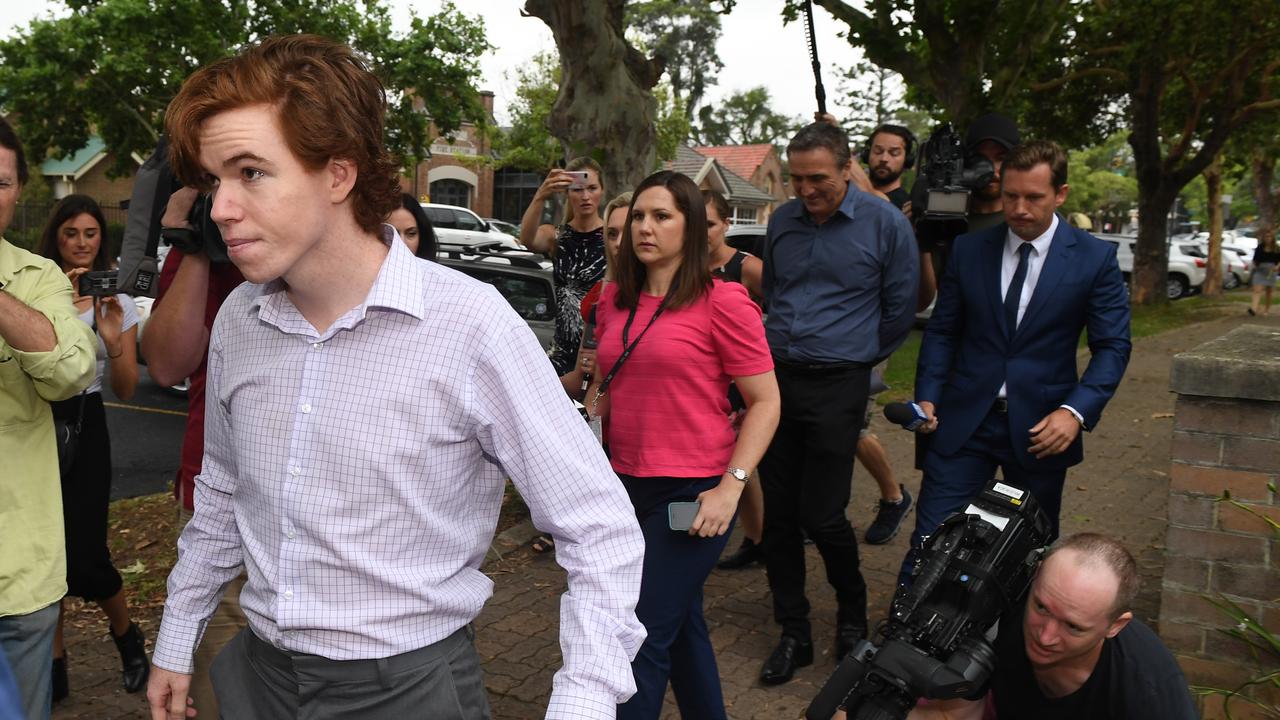 Luke Munday arrives at Camden Local Court in Sydney. Picture: Dean Lewins