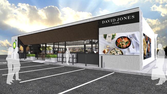 An artists impression of the new David Jones convenience store concept. Picture: Supplied