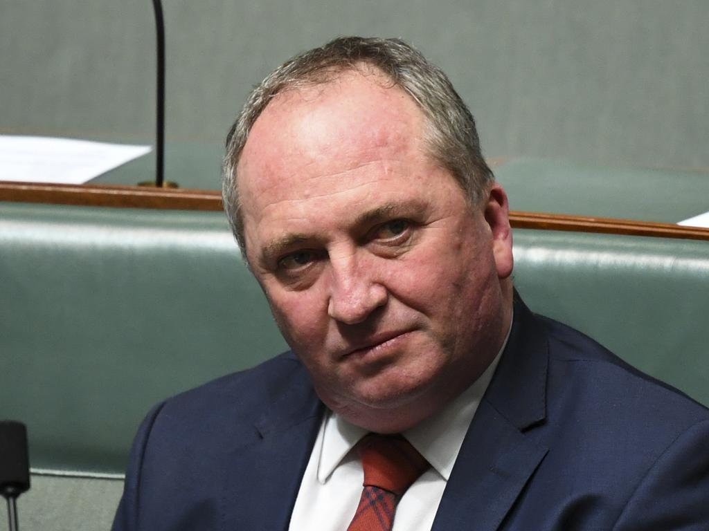 Nationals MP Barnaby Joyce has threatened to resign. Picture: Lukas Coch/AAP