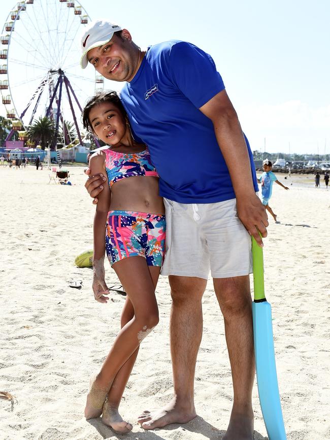Barry and Myra Coutinho New Year’s Eve at Eastern Beach in Geelong. Picture: David Smith