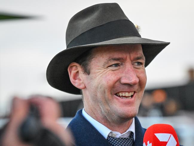 Trainer Ciaron Maher after Recommendation won the Sportsbet Sir John Monash Stakes at Caulfield Racecourse on July 13, 2024 in Caulfield, Australia. (Photo by Reg Ryan/Racing Photos via Getty Images)