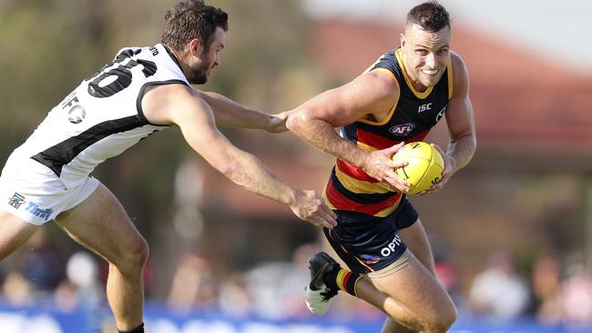 Brodie Smith looked in good touch for Adelaide. Picture: Sarah Reed 