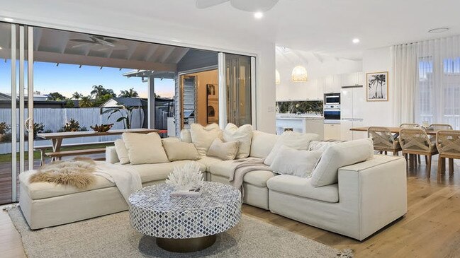 Burleigh Hamptons Pad for sale at 1 Dabchick Dr was styled by Salty Daze Styling