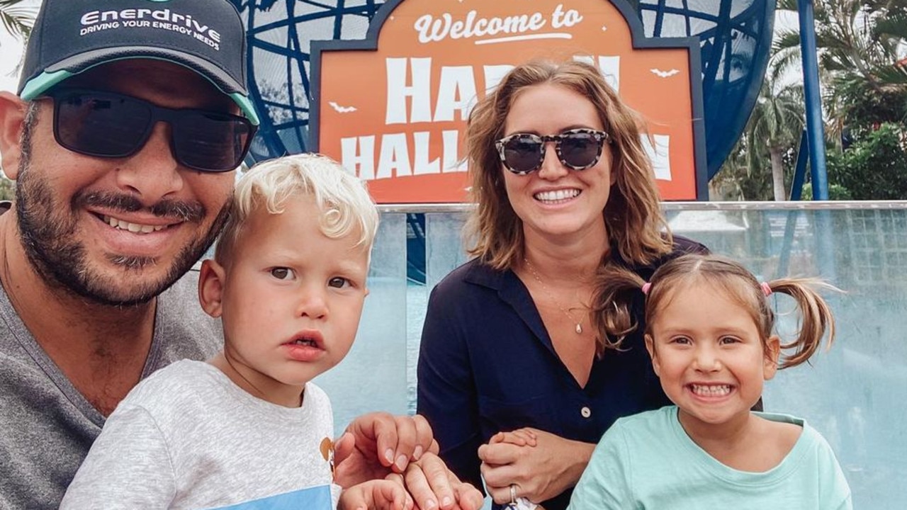 Orios Zavros, his wife Lindsey and children Zoe and Zane.