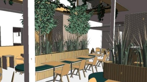 Artist Impressions: The New dining area refurbishment. Credit: Fabric (Cessnock Council agenda)