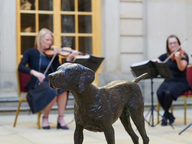 Musicians greeting guests on arrival at Chatsworth House, Derbyshire, UK. Photo: Dave Bird/Supplied