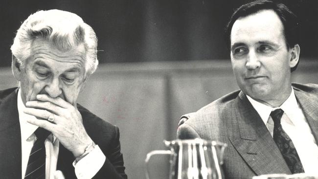 Anthony Albanese said he would take his lead as prime minister from Bob Hawke and Paul Keating, pictured. Picture: Michael Jones