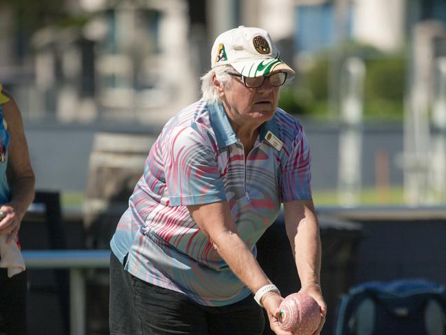 The ladies pairs lawn bowls will be played from 2pm at Broadbeach Bowls Club. Picture: Glenn Campbell