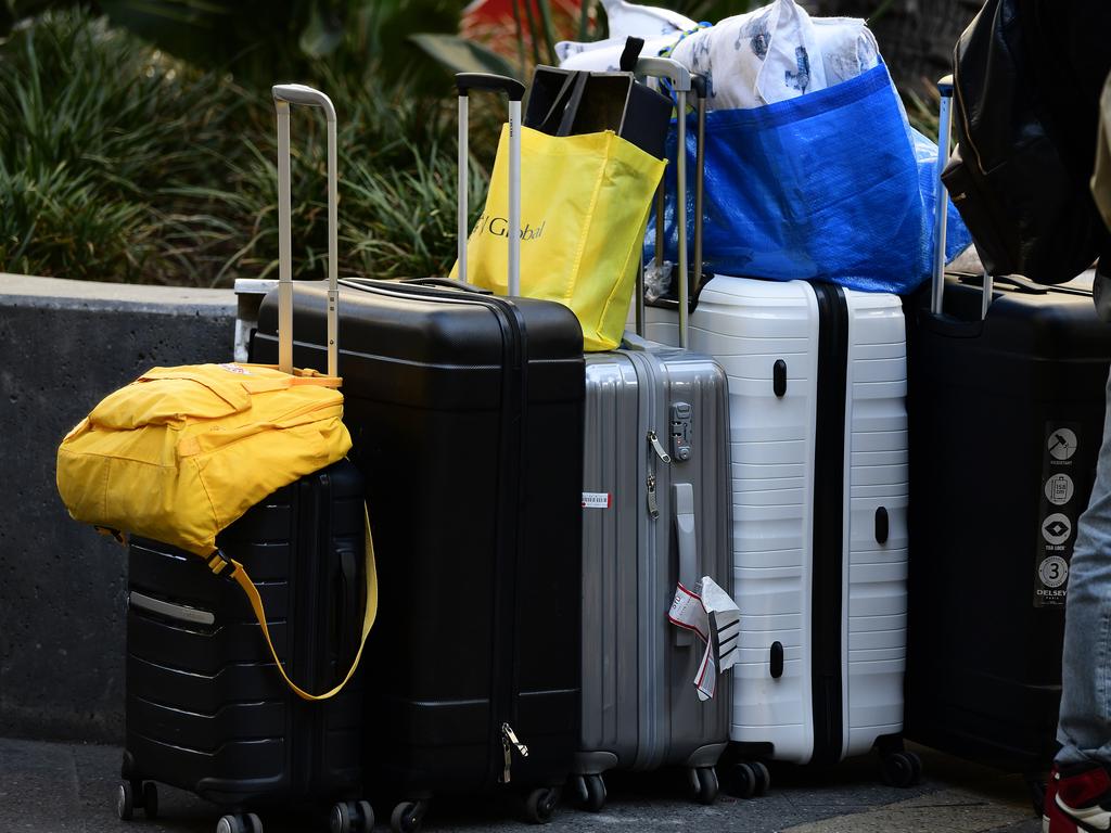 Most had just under an hour to pack their things and get out of the building. Picture: AAP/Bianca De Marchi