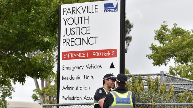 The Parkville Youth Justice Centre was severely damaged in multiple incidents involving detainees. Picture: AAP Image/Julian Smith