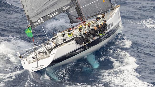 The Maritimo 11 was ravaged by an 18-hour storm before even making it to the starting line for the Sydney to Hobart. Photo: Andrea Francolini