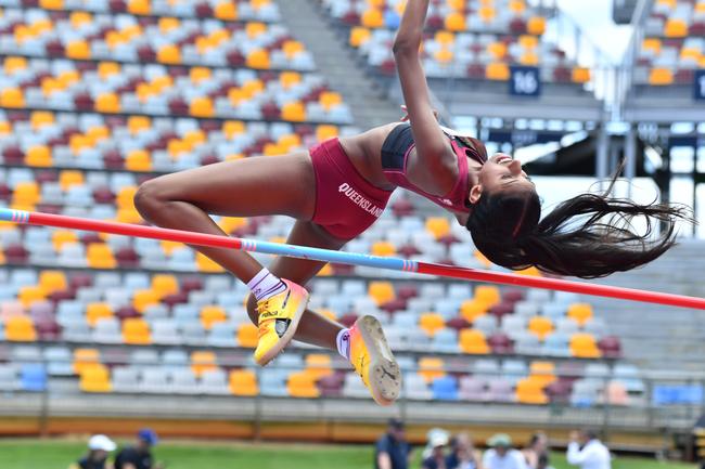 Dushana Soans-Ireland Australian All Schools track and field championships in Brisbane. Saturday December 7, 2024. Picture John Gass