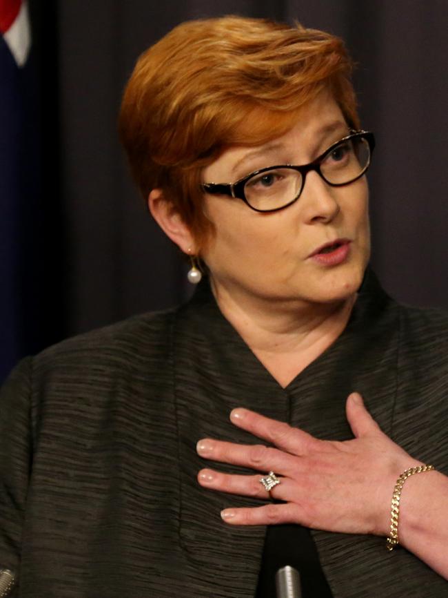 Defence Minister Senator Marise Payne