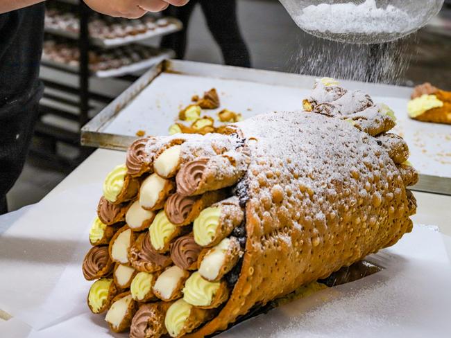 The ‘cannoli cake’. Picture: Jenifer Jagielski