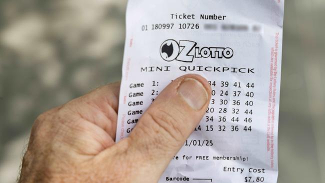 MELBOURNE, AUSTRALIA – NewsWire Photos – January 21, 2025: One lucky punter could pocket $50M in the OzLotto draw on Tuesday night. Picture: NewsWire / David Geraghty
