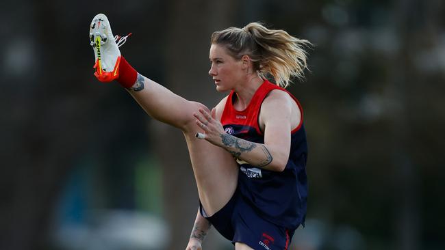 Tayla Harris is one of the AFLW’s most recognisable faces. (Photo by Michael Willson/AFL Photos via Getty Images)