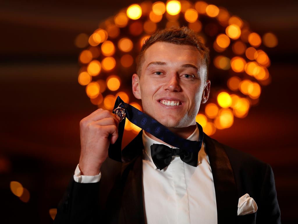 Patrick Cripps won the Brownlow Medal after having his two match suspension cleared. Picture: Michael Willson/AFL Photos via Getty Images.