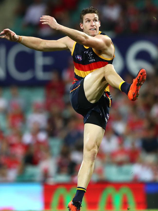 Josh Jenkins’ Adelaide’s leading goalkicker last year. Picture: Cameron Spencer/AFL Media/Getty Images