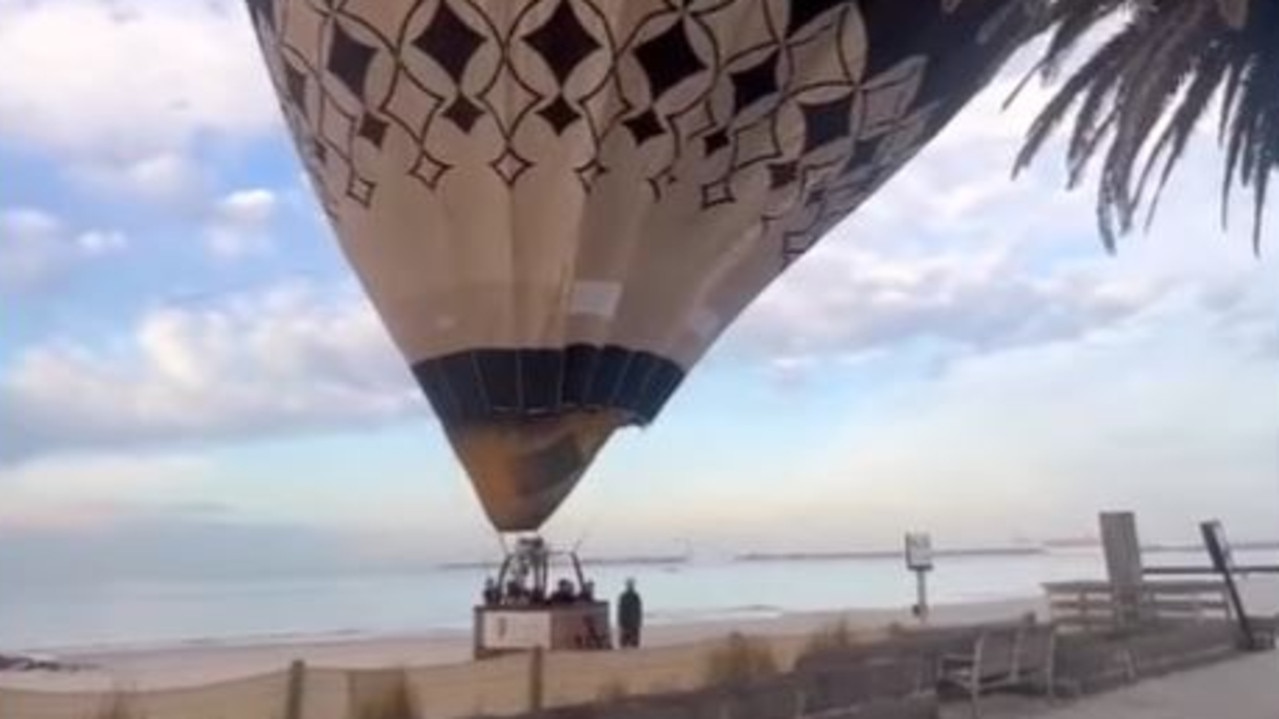 Pilot Kiff Saunders said there was ‘nothing dramatic’ about the balloon’s landing. Picture: Instagram