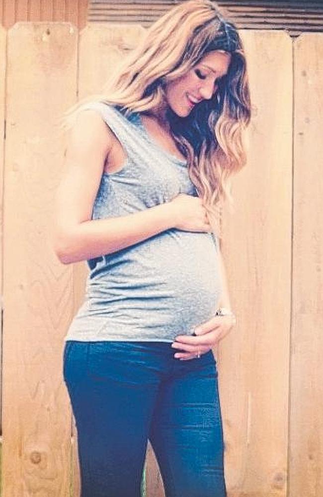 Silvana Lovin shows off her bump. Picture: Supplied