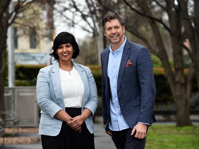 Roshena Campbell is running with Lord Mayor Nick Reece. Picture: David Smith