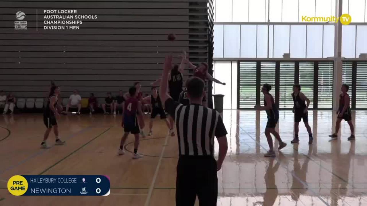 Replay: Haileybury College v Newington College (U20 Men Div 1) - 2024 Basketball Australia Schools Championships Day 3