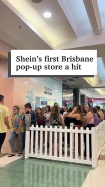 Hundreds pack Shein pop-up store in Brisbane