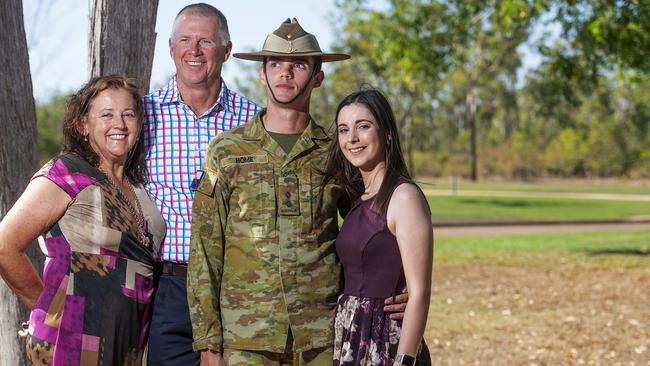 Donald Home, Robyn Home, Douglas Home, and Louise Clarke. Picture: KERI MEGELUS