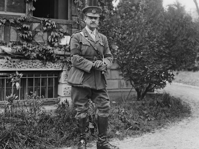 General John Monash, pictured above at his French HQ in 1918, was considered one of the finest commanders of Allied forces during WWI. E02350--3