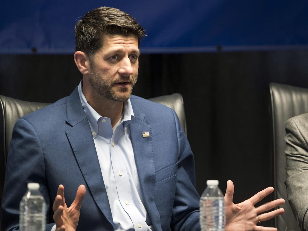 House Speaker Paul Ryan has paid tribute to John McCain. Picture: AP