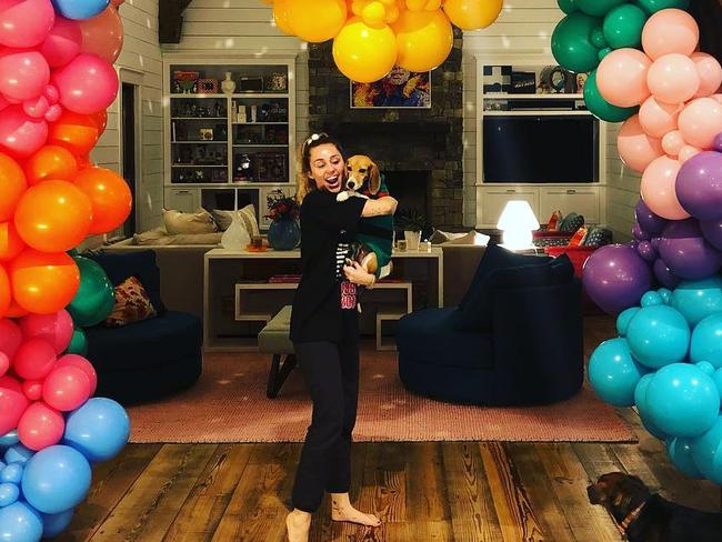 A birthday picture taken by Liam Hemsworth show the interior of one of Miley’s many homes. Picture: Instagram @liamhemsworth