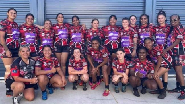 The Kieran Saltner Redbacks Memorial team that played at the latest Queensland Murri carnival.