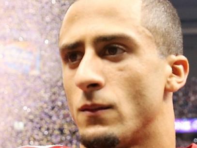 03/02/2013 WIRE: NEW ORLEANS, LA - FEBRUARY 03: Colin Kaepernick #7 of the San Francisco 49ers walks off the field after losing against the Baltimore Ravens in Super Bowl XLVII at the Mercedes-Benz Superdome on February 3, 2013 in New Orleans, Louisiana. Christian Petersen/Getty Images/AFP== FOR NEWSPAPERS, INTERNET, TELCOS & TELEVISION USE ONLY == Pic. Afp