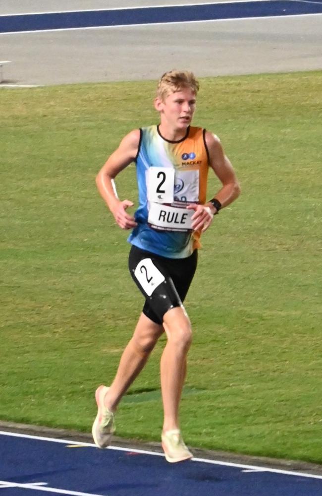 Toby Rule had a break out toward the end of 2022, and with another state medal to his name could be one to launch himself onto the national scene in Brisbane this weekend. Picture: Mackay Athletics