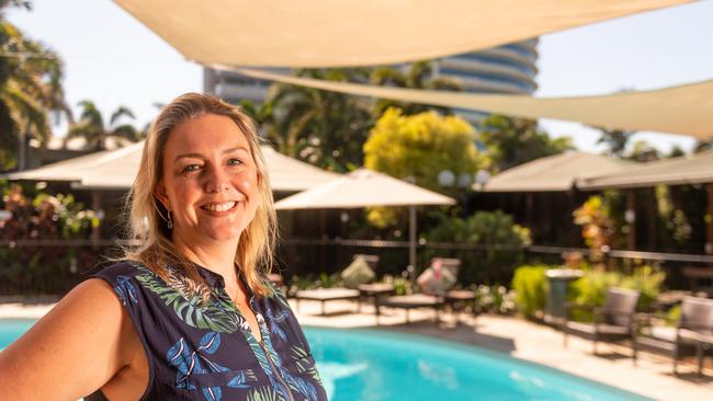 Melanie Lewis, General Manager of the Palms City Resort, Darwin has been a recipient of the NTG's Tourism Voucher Scheme. Picture: Che Chorley