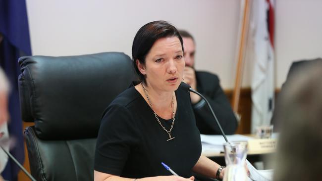 Simone Watson General Manager. What may be the last Huon Valley Council Meeting at the council chambers in Huonville. Picture: NIKKI DAVIS-JONES