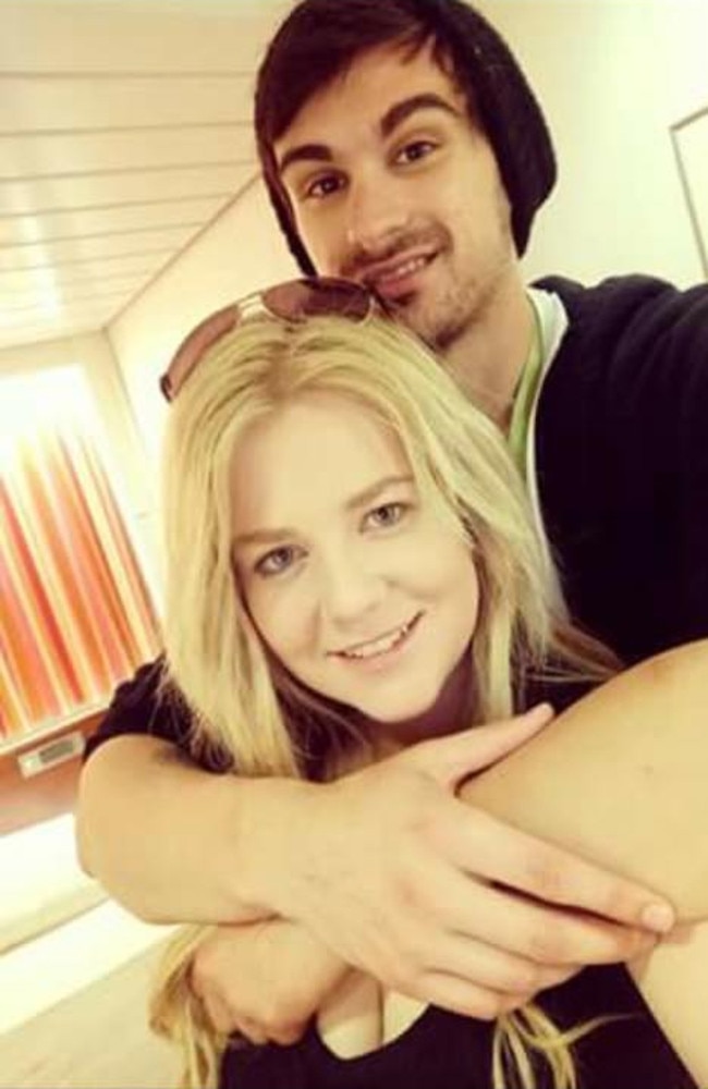 Cassie Sainsbury, 22, and her fiancee Scotty Broadbridge Source: Facebook