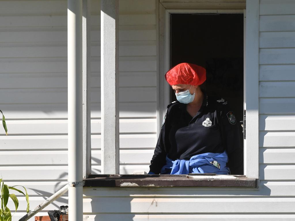 Scene of stabbing in Wellington Street, Mundingburra. Picture: Evan Morgan