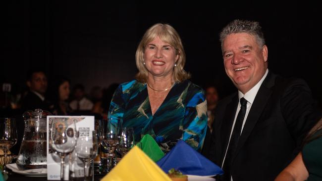 Chief Minister Eva Lawler and Minister Mark Monaghan at the 2024 NAIDOC Ball at the Darwin Convention Centre. Picture: Pema Tamang Pakhrin