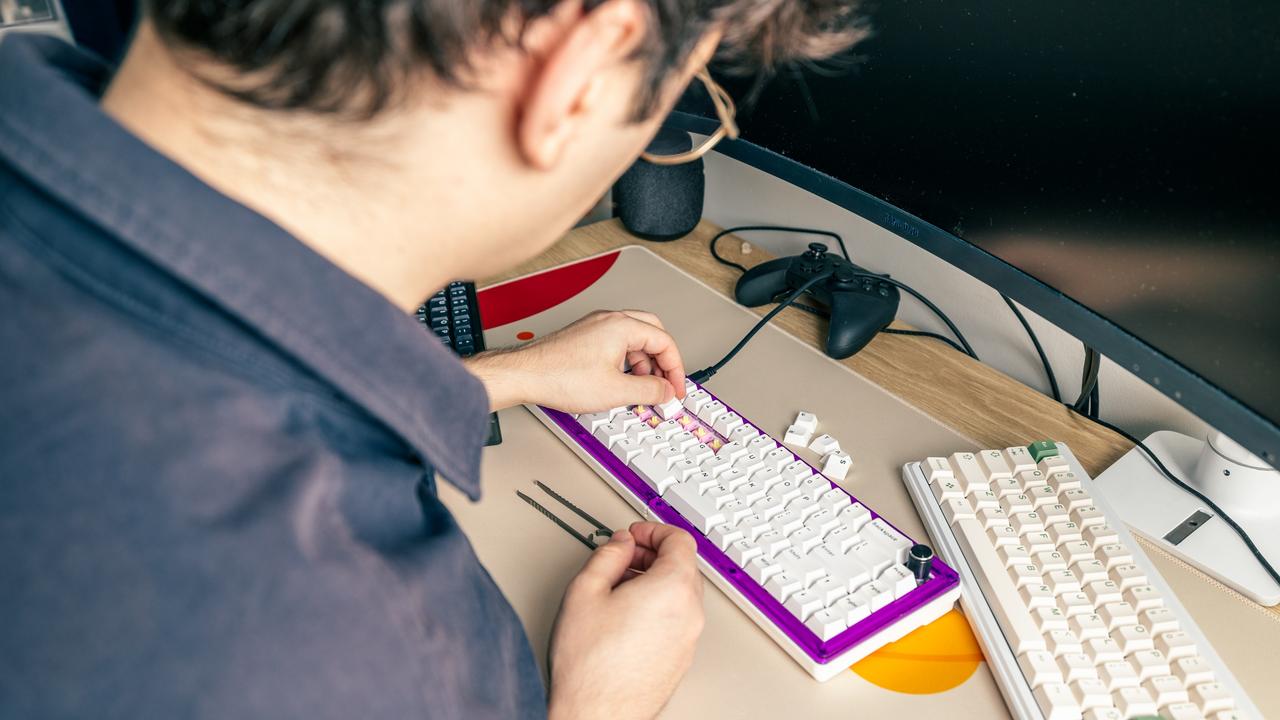 Mr Wale tinkers with computer keyboards in his spare time, with research finding young people spend at least an hour a day on a hobby.