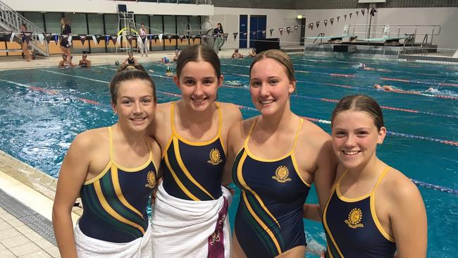 Clayfield College swimmers gave their school supporters plenty to cheer about on the night.