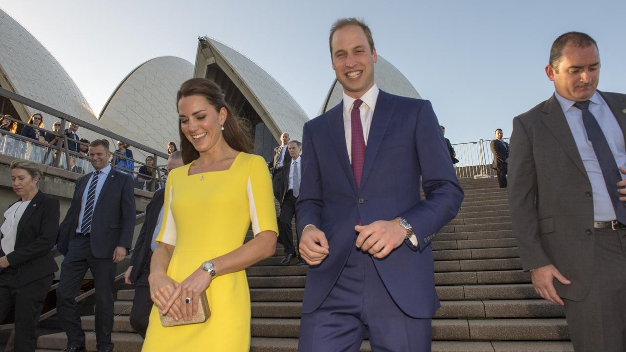 The young couple looked delighted at their warm welcome to Australia.