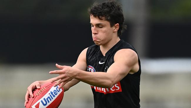 Collingwood youngster Trent Bianco stood out in his first game.