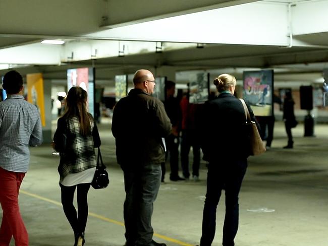 Last year’s car park exhibition created plenty of interest.