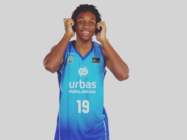 A teenage Malique Lewis in 2021 while at Fuenlabrada in Spain.