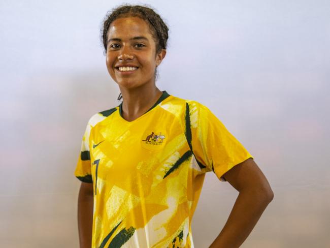 Supplied Matildas player team headshot. Mary Fowler