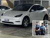 Police are on the hunt for this Tesla