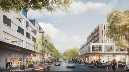 Artists impressions of the Cross St streetscape. Picture: Woollahra Council.